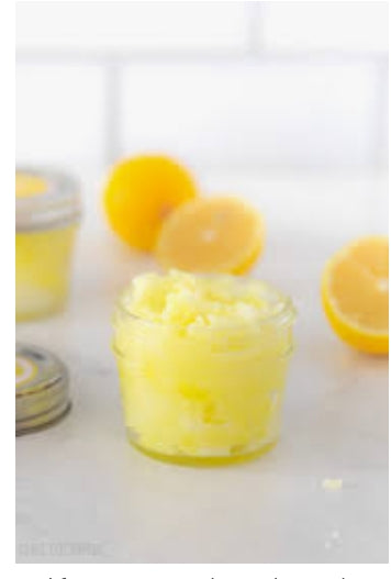 Lemon body scrub